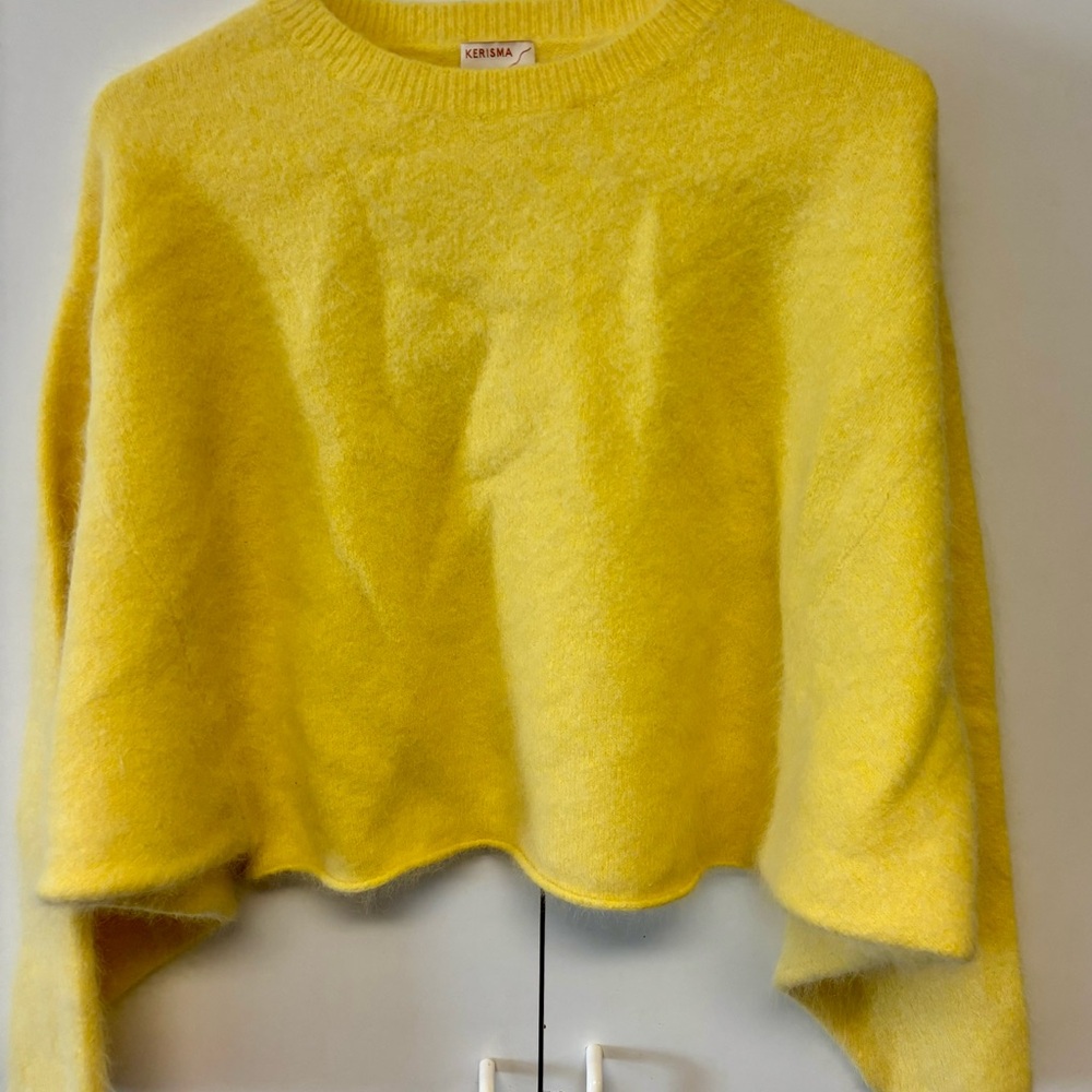 Kerisma Women's Yellow Crew Neck Sweater